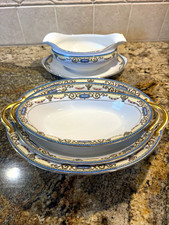 Rare Noritake Sylvania 4pc  Gravy Boat, 3  Serving Bowls - Vintage 1920-1930s picture