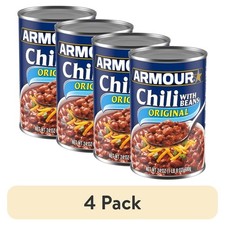 (4 pack) Armour Star Chili with Beans Canned Food, 24 oz Can (Free Shipping picture