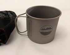 Great Cove Titanium 600ml Cooking Pot/Mug with Mesh Bag for Backpacking/Camping picture