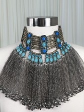 Afghan jewelry turquoise gem set picture