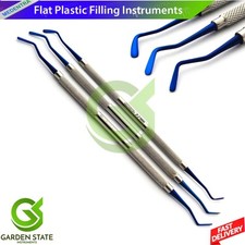 3Pcs/Set Dental Flat Plastic Filling Instruments Titanium Blue Restoration Tools picture