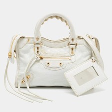 Balenciaga Classic City Nano White Leather Tote picture