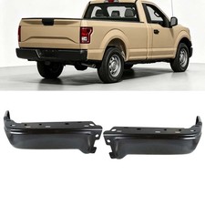 Black w/o Sensor Holes LH&RH Rear Bumper End Caps For 2009-2014 Ford F150 F-150 picture