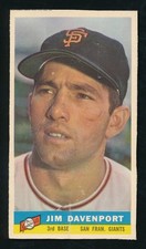 Jim Davenport San Francisco Giants 1959 Bazooka Baseball Card 210363 picture