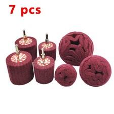 7-Pcs Mixed Set Non Woven Abrasive Buffing Wheels,1/4