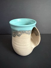 Neher 2017 Clay In Motion Blue Sand Color Right Hand Warmer Mug-EUC picture
