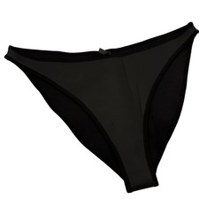Skims Black Rubberized Scuba Swim Tanga Bikini Bottom Size 3X NWT picture