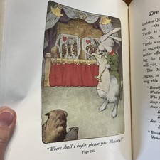 Alice's Adventures in Wonderland Lewis Carroll ‘88 1stEDITION ephemera gold  picture
