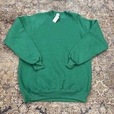 NEW Men's Vintage Russell SuperWeight Sweatshirt Deadstock Blank XL Green USA picture