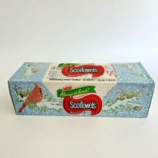 SCOTTOWELS Disposable Hand Towels NOS NEW Boxed Vintage 1987 Christmas Prop picture