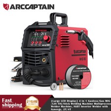 ARCCAPTAIN 165A MIG Welder Large LED Display 4 in 1 Gasless/Gas MIG/Lift TIG picture