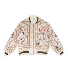 NWT RHUDE MULTICOLOR NAUTICA SATIN BOMBER SIZE XS $1700 picture