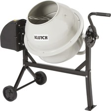 Klutch Electric Cement Mixer, 2.25 Cu. Ft. Drum, 1/3 HP, 120V Electric Motor picture