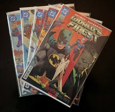 Batman Super Man World’s Finest 51, 52, 53, 64, 55 Comic Lot, DC Comics picture