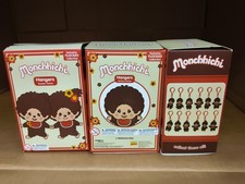 Lot Of 3 Pcs Original Monchhichi Exclusive Flocked Collection Hangers Blind Box picture