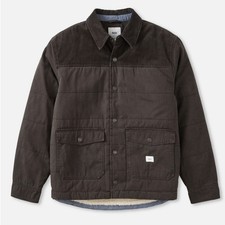 Katin Men’s Yukon Jacket Size Large Brown Sherpa Lined Canvas Corduroy Shell  picture
