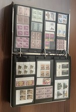 US COLLECTION MINT BLOCKS & SINGLES 2000+ STAMPS STOCK SHEETS BINDER 1860-1990s picture