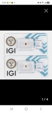 2Pc IGI Certified Natural Fancy Intense Pear Cut Diamonds 0.17ctw & 0.22ctw picture