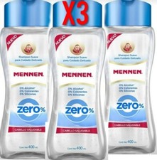 X3 MENNEN Healthy Hair ZERO Shampoo 0% Alcohol / Colorants / Silicone 400mL picture