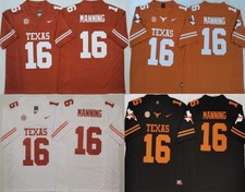 New Mens Arch Manning #16 Texas Longhorns Stitched Jersey All Colors S-3XL picture