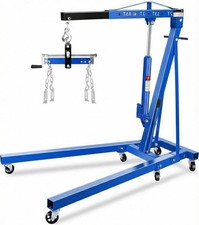 2 Ton Engine Hoist Cherry Picker with Lever Portable Hydraulic Crane 4400 Lbs picture