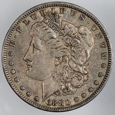 1880-P  $1 MORGAN SILVER DOLLAR 