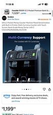 Aneken Ultra 2-Pocket Money Counter Machine Mixed Denomination  picture