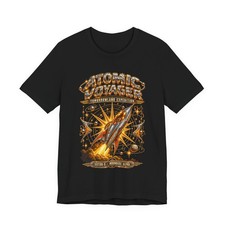 Retro Atomic Voyager Rocket Tee picture