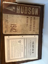 1942 HUDSON MECHANICAL PROCEDURE MANUAL Hudson Motor Service Magazine PriceList picture