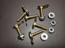 6 pcs 1964-1973 Ford Mustang rear valance moulding clips nuts NORS picture