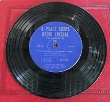 Public Service Broadcasting  1966 Peace Corps WMCA NY NY 33 1/3 Rpm Record picture
