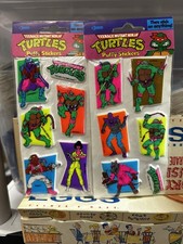 Teenage Mutant Ninja Turtles Vintage Puffy Stickers 1988 2 Packages TMNT NOS picture