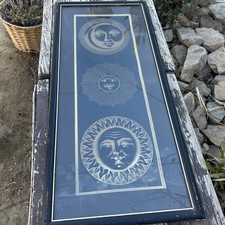 Vintage Piero Fornasetti Sun Motifs “Sole E Luna” Framed Print picture