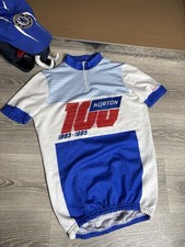 Vintage Bonfanti Cycling Jersey Racing Norton 100 1885–1985 Men Size 4 Rare picture