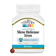 21st Century Slow Release Iron 45mg Tablets High Potency Formula 60ct Pack of 12 picture