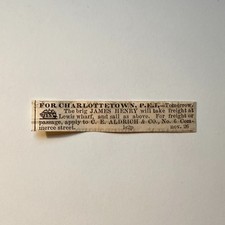 Wm. H. Wilkinson Spacious Room To Be Let 1860 Boston Ad 5AK9-S53 picture