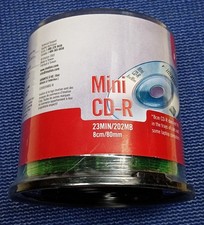 FREE SHIPPING  NEW Imation Mini CD-R 50 ct   SEALED 23 MIN 202 MB 8 cm 80 mm picture
