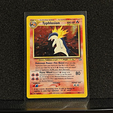 Typhlosion 18/111 Neo Genesis Unlimited Holo Rare English 2000 Pokémon TCG Swirl picture