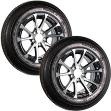 2 Pack Trailer Tire Rim Assembly 4.80-12 480-12 Aluminum 6 Ply 12 Inch Tires picture