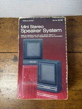Vintage Realistic Mini Stereo Speaker System (Catalog No. 40-165) TESTED picture