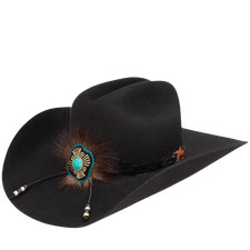 Charlie 1 Horse Ladies Country With A Flare Black Felt Hat CWCNWF-724207 picture