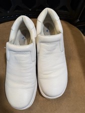 Nurse Mates Women's Sparkle Leather Shoes Size 9M White picture