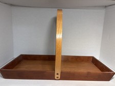 Primitive Antique Tray Handmade rRustic Caddy Tote Hand Crafted by Ray Roe picture