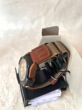 Casio Forester Men's Quartz Analog Watch Date 100m Brown Leather Strap w/ Box picture