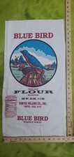 Blue Bird Cloth Flour Sack 25 lb. Excellent condition Cortez Colorado  picture