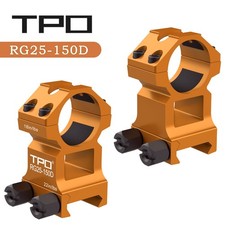 1'' inch scope Ring  1.5  Inches Height Heavy Duty for Picatinny rail （Orange) picture