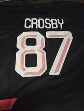 Sidney Crosby #87 Team Canada Olympic Black Jersey, Stitched, Size LG  New picture