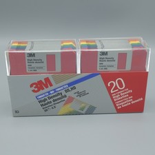 3M 3.5 Floppy Disks 20 Pack High Density 1.44MB IBM Formatted Rainbow New picture