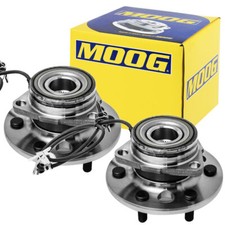 MOOG Front Wheel Bearing and Hubs for Chevy K1500 K2500 Tahoe GMC Yukon 4WD 6Lug picture