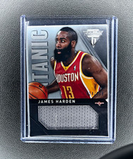 Panini 2013-14 Titanium James Harden #15 Rockets Titanic Threads Jumbo /99 picture